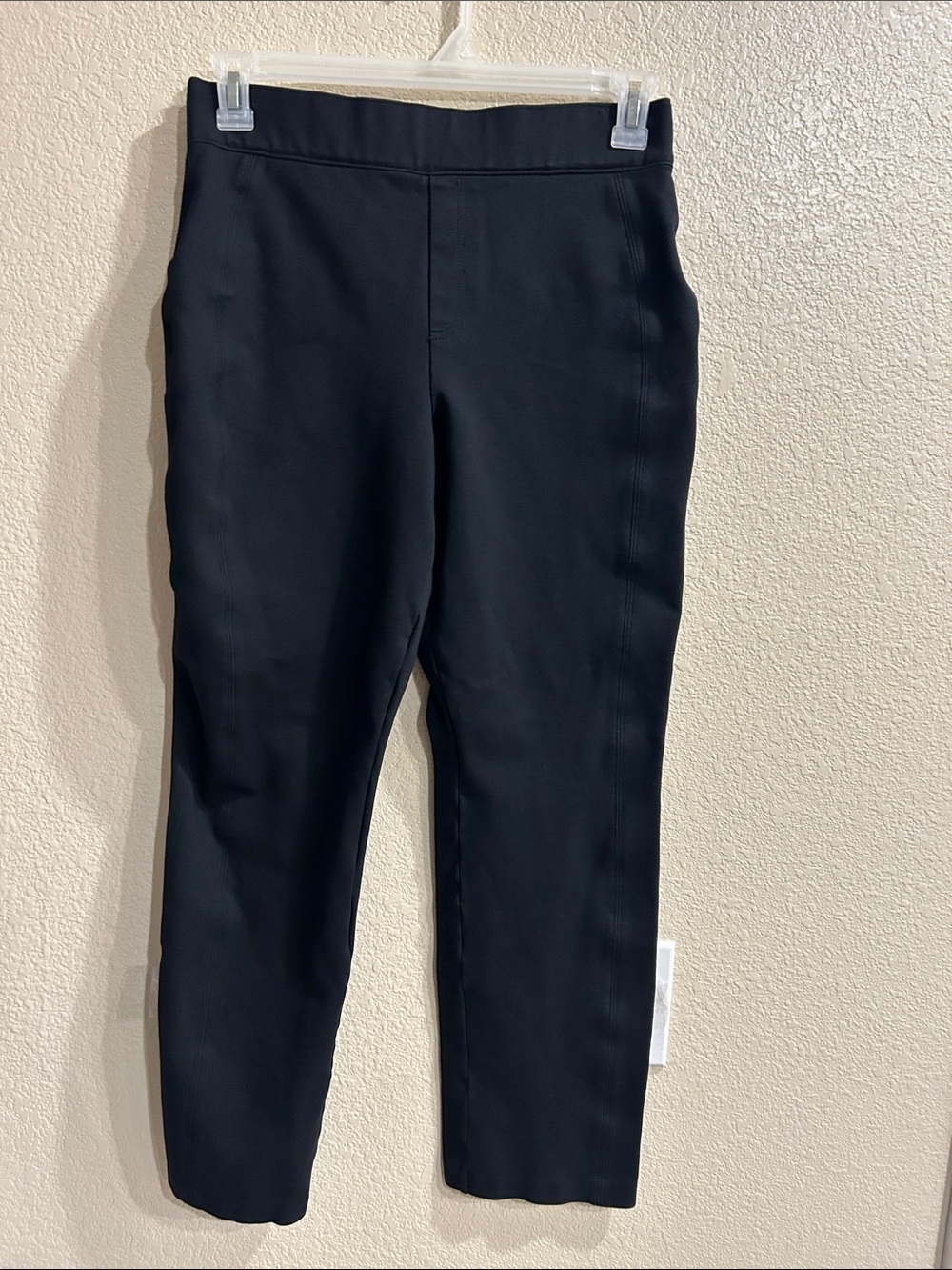 SPANX Black Ponte Stretch Ankle Pants Size L